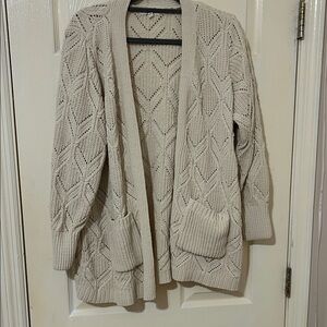 Maurices Beige Knit Cardigan Sweater